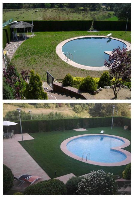 Urbanització piscina (Abans i després)