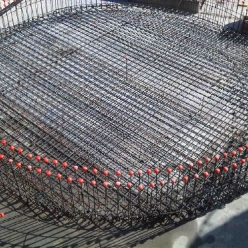 Armado base depósito de hormigón